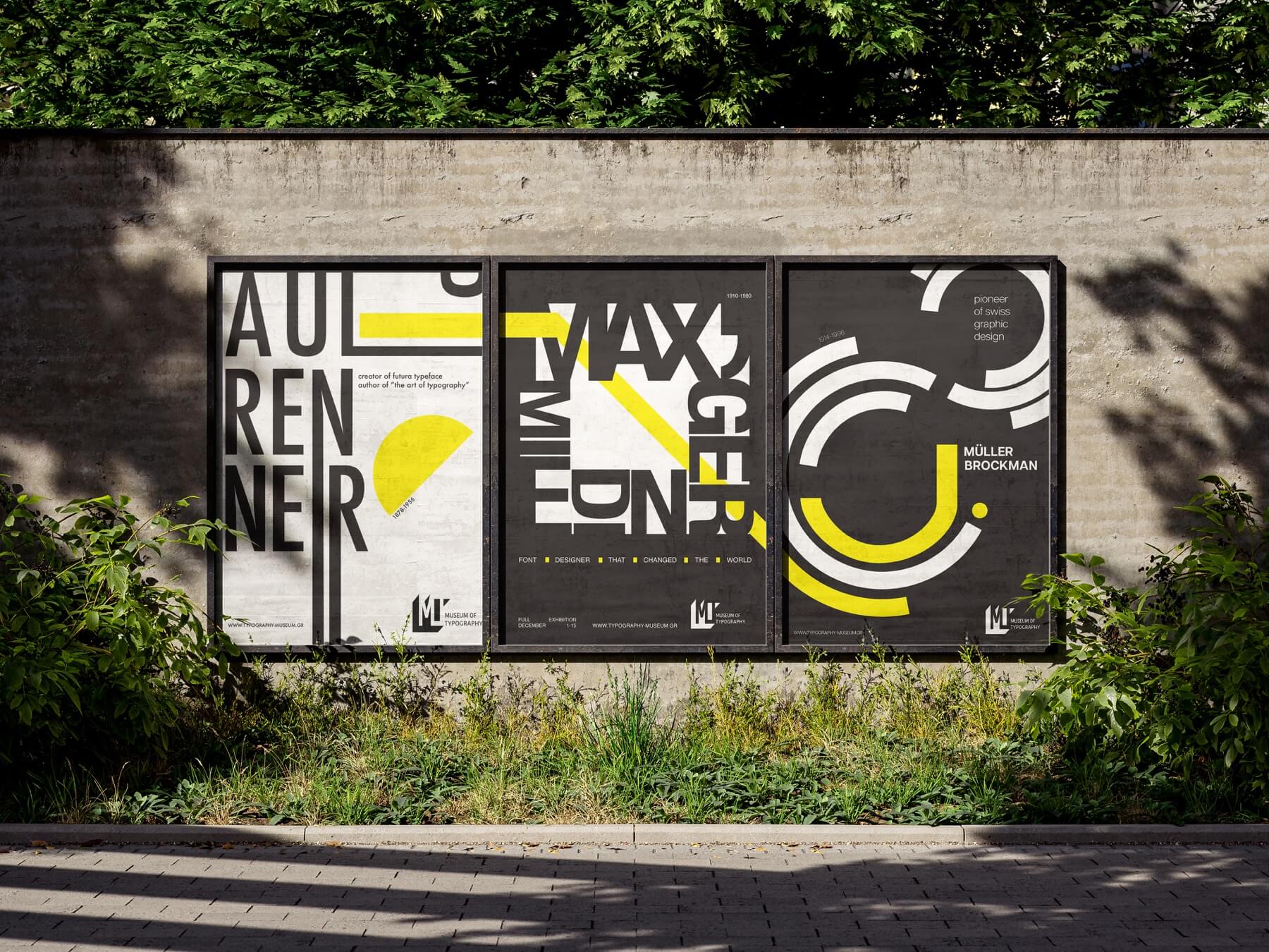 Museum of Typography poster mockup