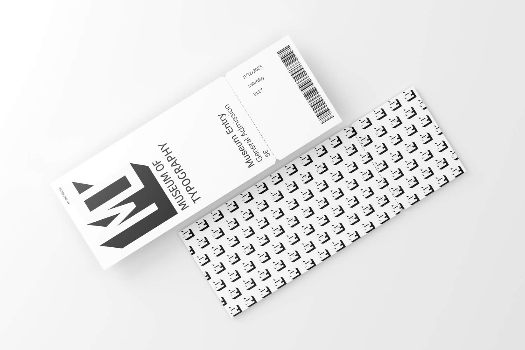 Museum of Typography ticket mockup